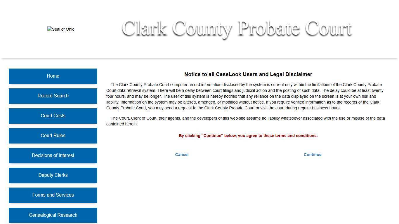 Clark County Probate Court - Record Search